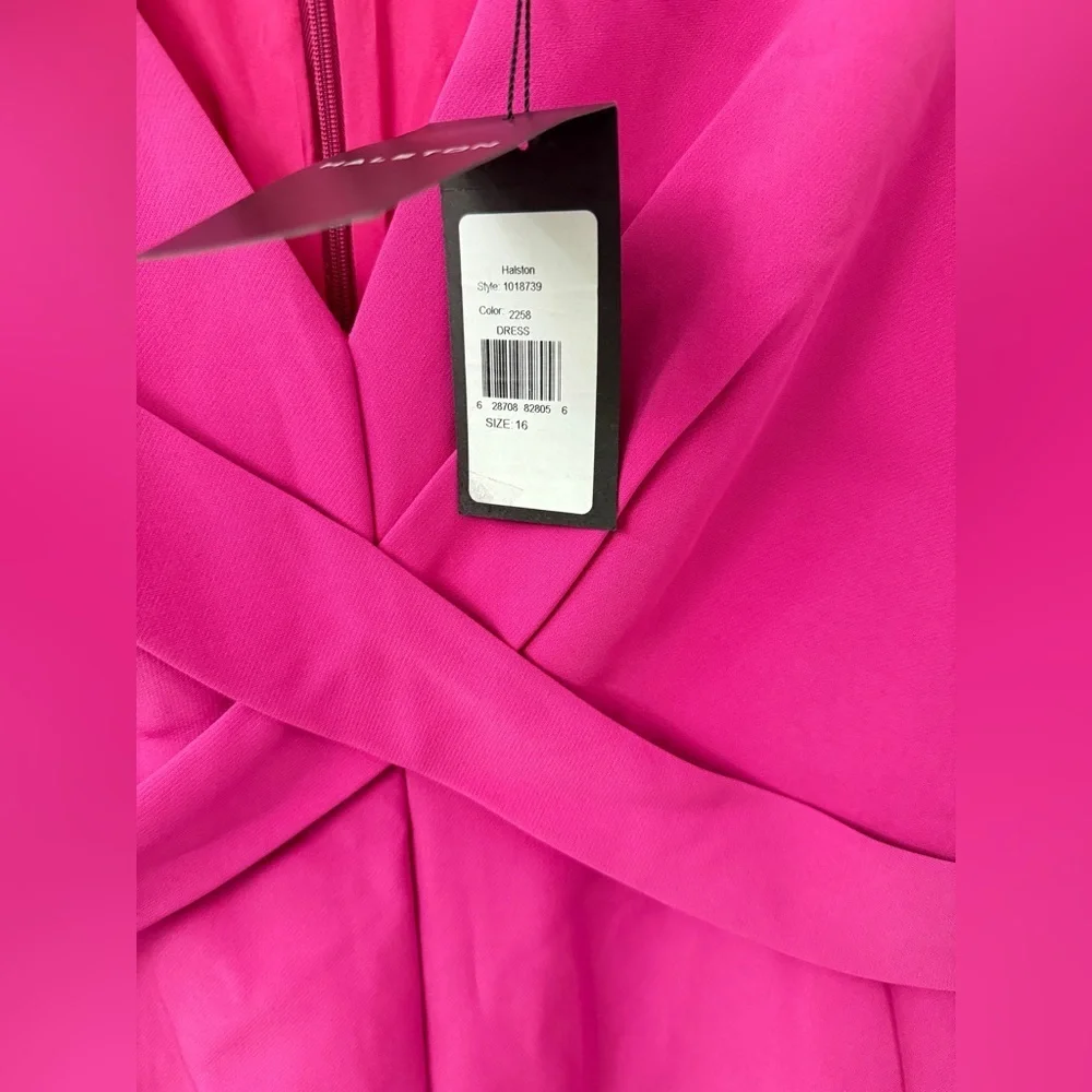 Halston Colette Crossover Mini Dress